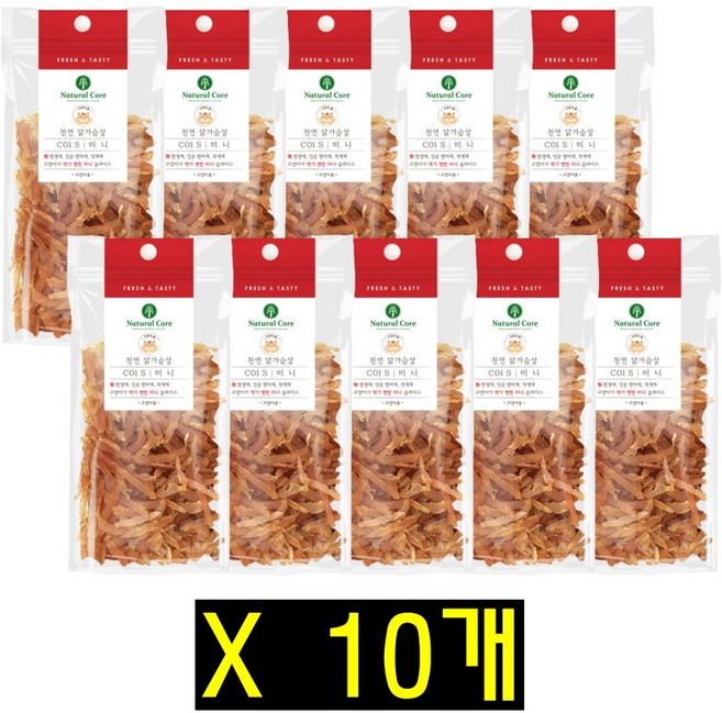 네츄럴코어 치킨 미니 40g 10개묶음 고양이 치킨간식, 1개, 고양이 미니 치킨