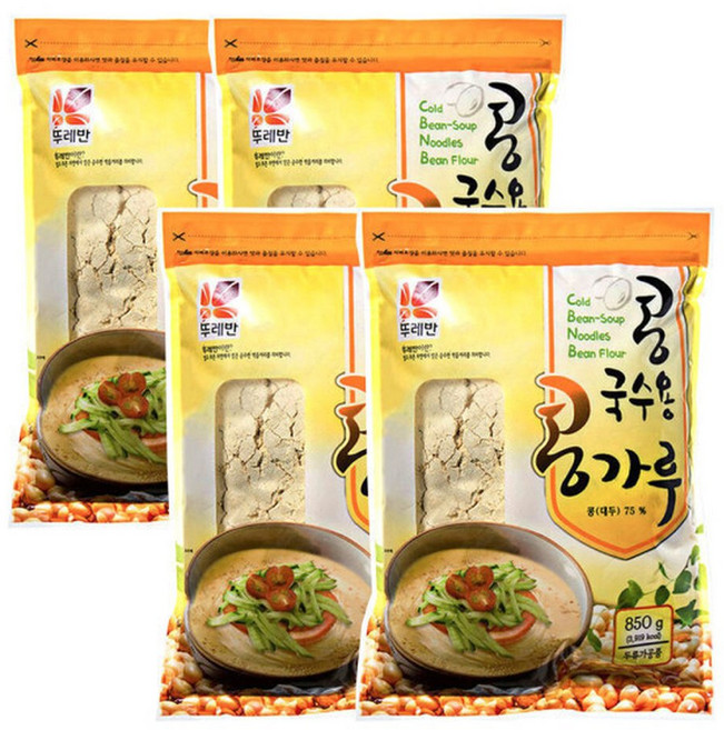 뚜레반 콩국수용 콩가루 850g 4개