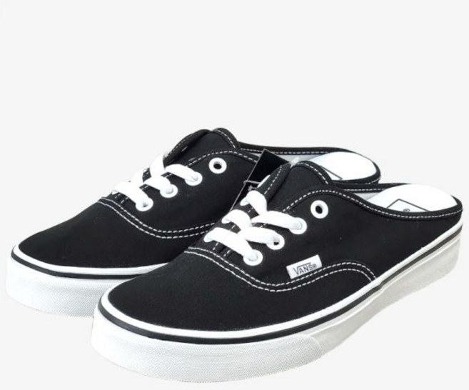 [국내매장상품] 반스 운동화 어센틱 뮬 블랙/화이트