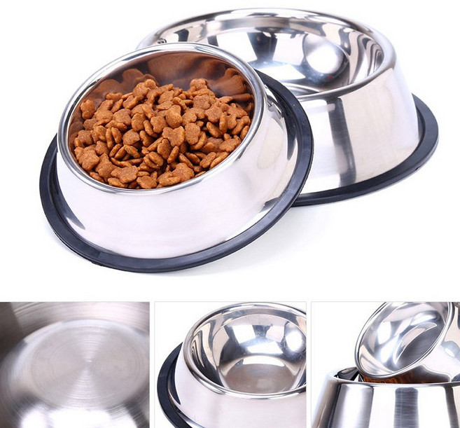 스테인레스 애견식기 스텐식기XL, 실버_XL, 1개