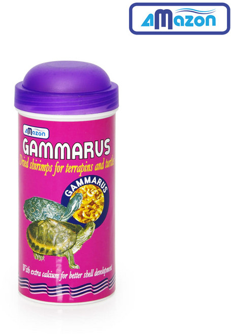 아마존 감마루스 거북이 사료, 250ml, 1개