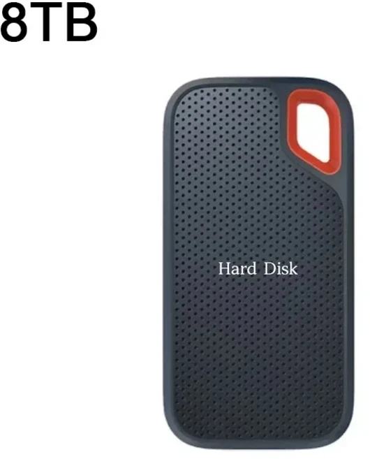 외장 하드 드라이브 휴대용 외장 SSD 미니 하드 디스크 고속 드라이브 외장 솔리드 스테이트 하드 드라이, 06 black 8TB