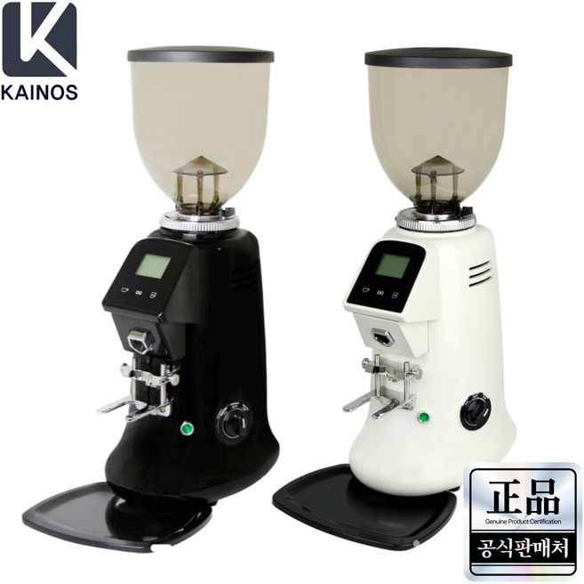 카이노스 커피그라인더 카페 업소용 64mm 자동 그라인더 플랫버 Kainos, 블랙