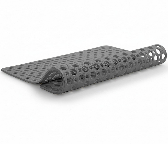 코에르 욕실 미끄럼방지 패드 발판 중형 45 x 75 cm, 그레이, 1개