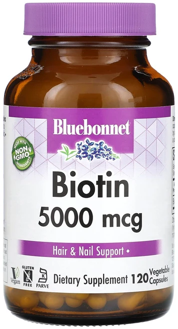 Bluebonnet Nutrition 바이오틴 5000 mcg 120 베지캡, BluebonnetNutrition바이오틴5000mcg, 1개, 120정 - 쿠팡