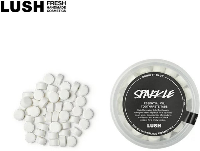 LUSH SPARKLE 固體牙膏 清新口氣 去漬, 1個