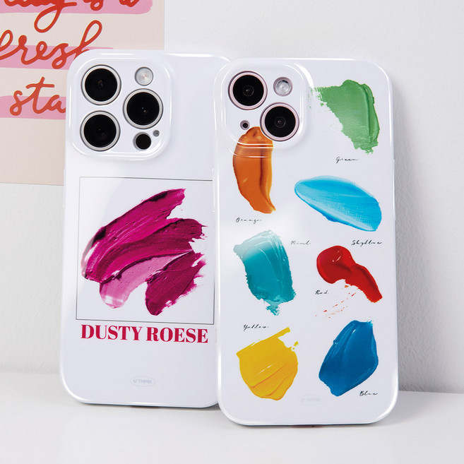 아이폰14프로맥스 전용 실물이 더 예쁜 유광 소프트 디자인 케이스