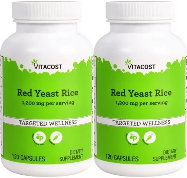 비타코스트 붉은 효모 홍국쌀, 2팩, 120정 - 쿠팡