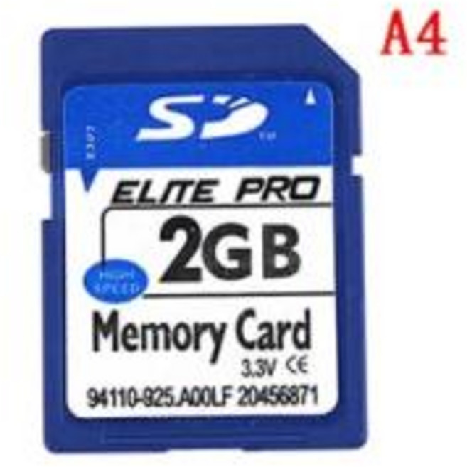 SD 카드 플래시 메모리 카드 카메라 카드 표준 카드 보안 디지털 메모리 128M 256M 2GB, 3) 2G, 1개