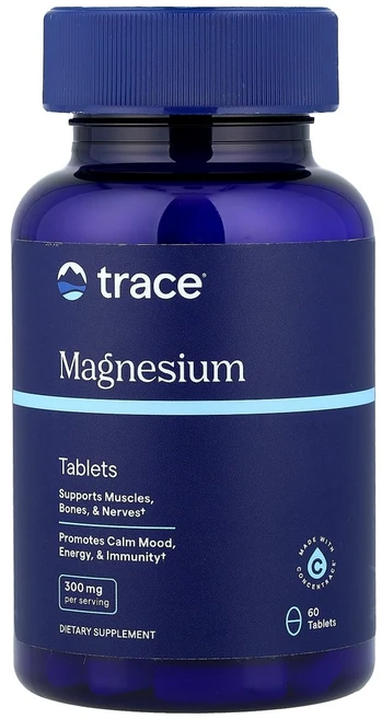 트레이스미네랄 마그네슘 Magnesium 300mg 타블릿 60정, 상품, 1개 - 쿠팡
