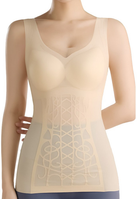 겔로벨 압박 진짜 똥배 차단 심리스 노와이어 몸매보정 바디쉐이퍼 허리 뱃살 보정 속옷 코르셋 거들 산후 산전 보정나시 DC-18