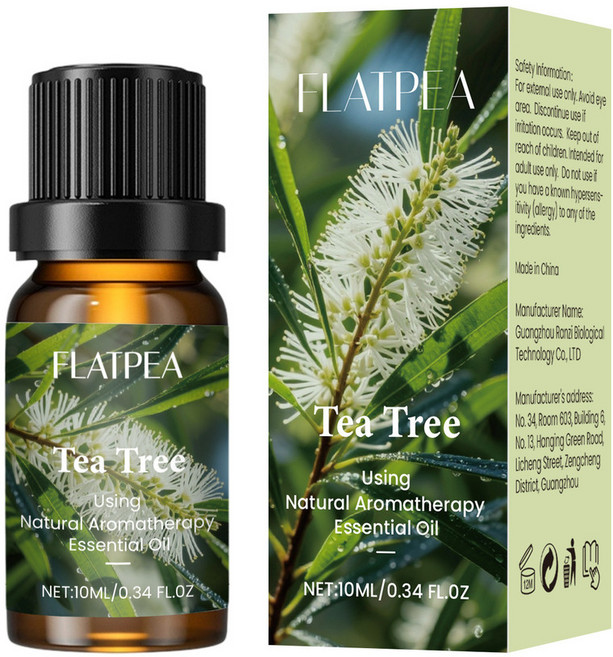 FLATPEA 茶樹複方香薰精油 10ml, 1個, 茶樹,10ml
