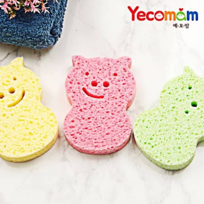 예꼬맘 셀룰로스 목욕스펀지, 색상, 1개