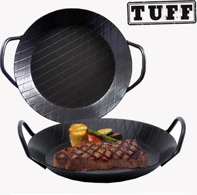 TUFF 터프팬 카본스틸 주물 인덕션 빠에야팬 24 28cm, TUFF 터프팬 24cm, 1개