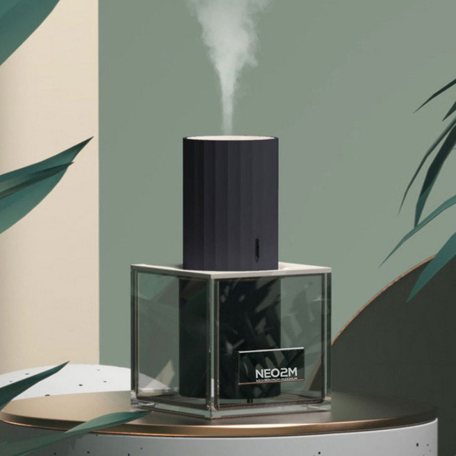 자녀방 안방 사무실 잠자리 무음모드 미니 가습기, 브릭레드