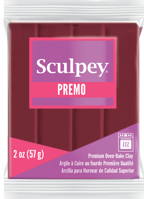 스컬피 프레모 57g (Premo 2oz) 전문가용 폴리머클레이, Alizarin Crimson Hue(갈색)