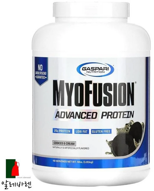 가스파리 뉴트리션 마요퓨전 단백질 쿠키 크림 4 lbs (1814g), 1.814kg, 1개 - 쿠팡