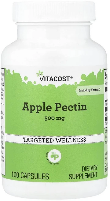 비타코스트 애플 펙틴 비타민 C 함유 Vitacost Apple Pectin Including Vitamin C 100정, 1개 - 쿠팡
