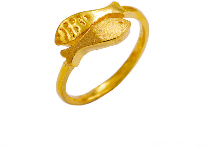 마이웨딩주얼리 24K 순금 3.75g 물고기&꼬임체인 반지