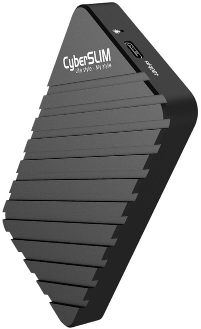 CyberSLIM 40Gbps USB外接盒 支援TB3/TB4 M.2 PCIe Gen4x4 高速傳輸, 1個