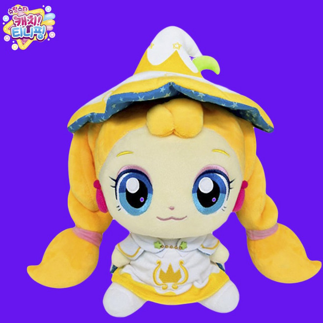 슈팅스타 캐치티니핑인형 시즌5 스타 하츄핑 오로라핑 빛나핑 초롱핑 빤짝핑 깡총핑 고마핑 뽀송핑 여우핑 캐릭터 인형, 시즌5 빤짝핑 중형, 1개, 28cm