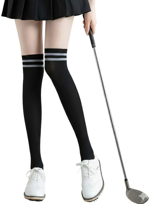 아름디오 투톤 착시 3in1 골프스타킹 사계절용