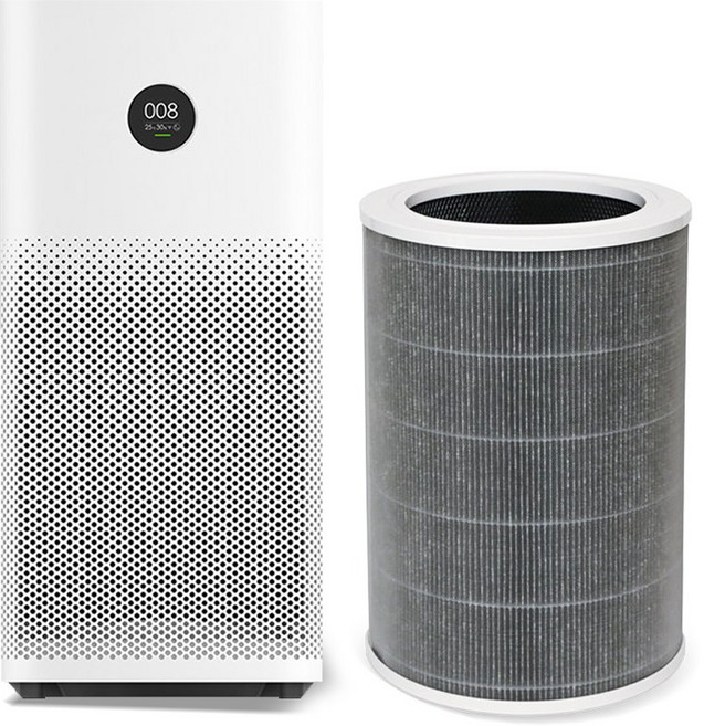 샤오미 공기청정기 호환 필터 M8R-FLH 미에어 2 2S 2H PRO 3 3C 3H, 1개, 미에어 그레이