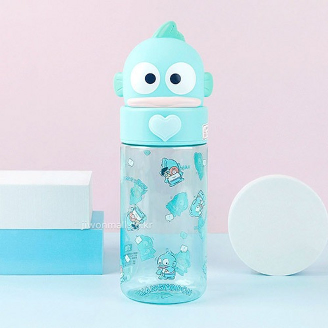 산리오 한교동 입체 피규어 (클리어) 물통 물병 500ml, 1개, 혼합