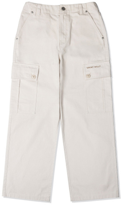매장정품 와키윌리 WACKY WILLY 우먼스 코튼 카고 팬츠 크림 WA2501PT64CM 193667