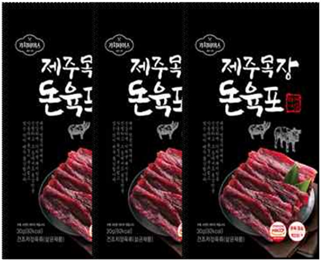 제주목장 돈 육포 숯불구이맛 3팩, 1개