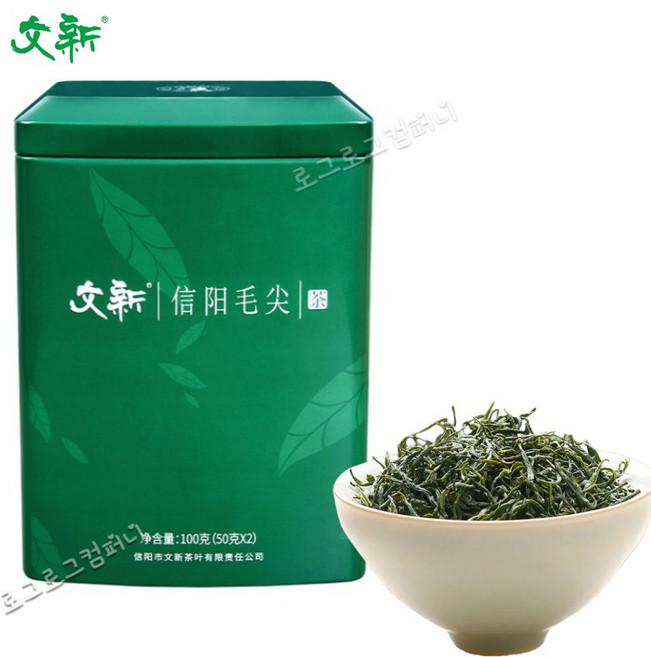 문신 1금 신양모첨 녹차 농향형 산차 그린타 춘차 100g, 1개, 1개입