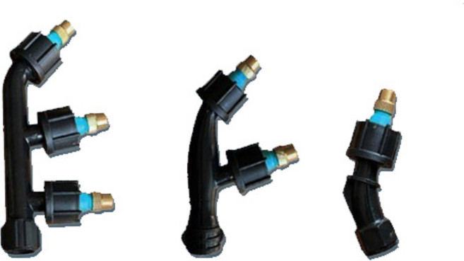 원예 과수 방역 농약 다용도 스프레이 노즐, 구리노즐1,2,3구, 1개