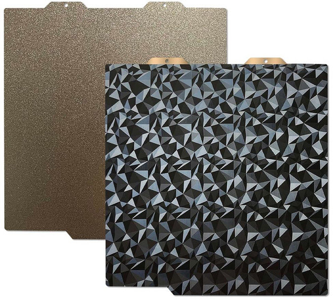 밤부 랩 P2S X2D X1 X1C X1E P1P P1S A1용 업그레이드된 257x257mm 빌드 플레이트 양면 텍스처 플레이크 + 갤럭시 스프링 강판 플렉시블 플레이트 가열, 1 Smooth PEO+Textured PEI, 1 For bambulab A1 mini 184x184