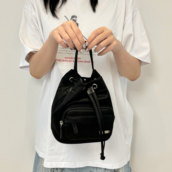 [국내정식매장] 캉골 가방 Kangol 데이 레트로코어 버켓백 3968 블랙 크로스백 슬링백, ONE
