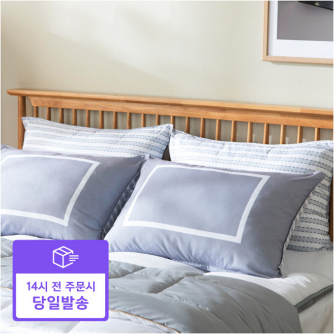 [기절베개] [빠른배송]오리지널 2종세트(베개2+커버2), 1개, 그레이