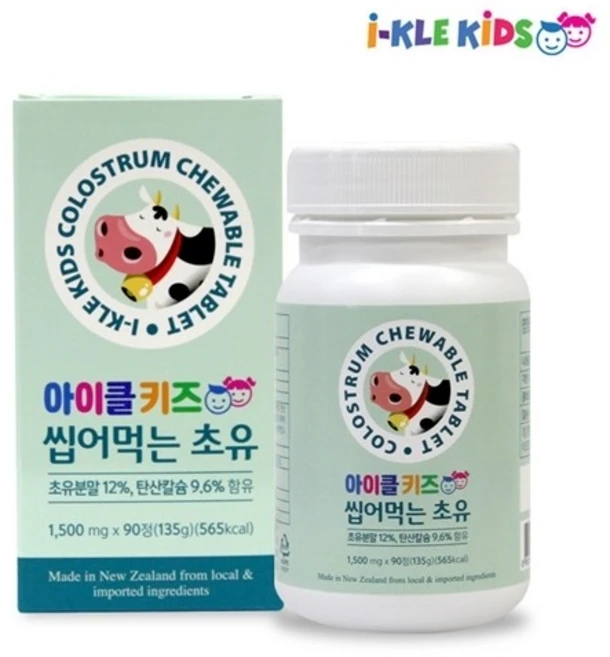 아이클키즈 씹어먹는 초유, 1개, 90정 - 쿠팡