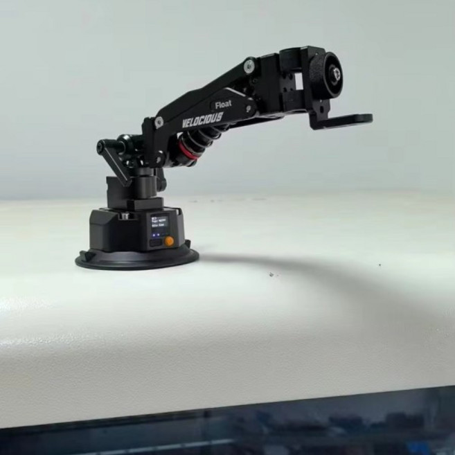 DJI 오즈모 포켓 3용 차량용 전자식 흡착컵 마운트 카메라 충격 방지 암 브래킷, 01 Black