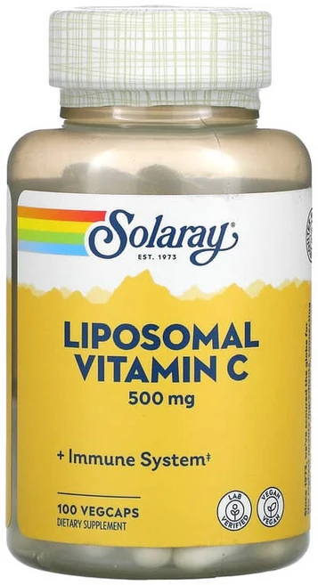 솔라레이 리포소말 비타민C 500mg 100정 아스코르브산 포스파티딜콜린 팔미트산 올레산, 1개 - 쿠팡