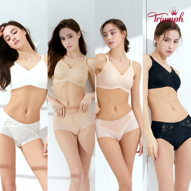 트라이엄프 24SS 최신상 레이스누디 YOU SIZE BRA 4세트