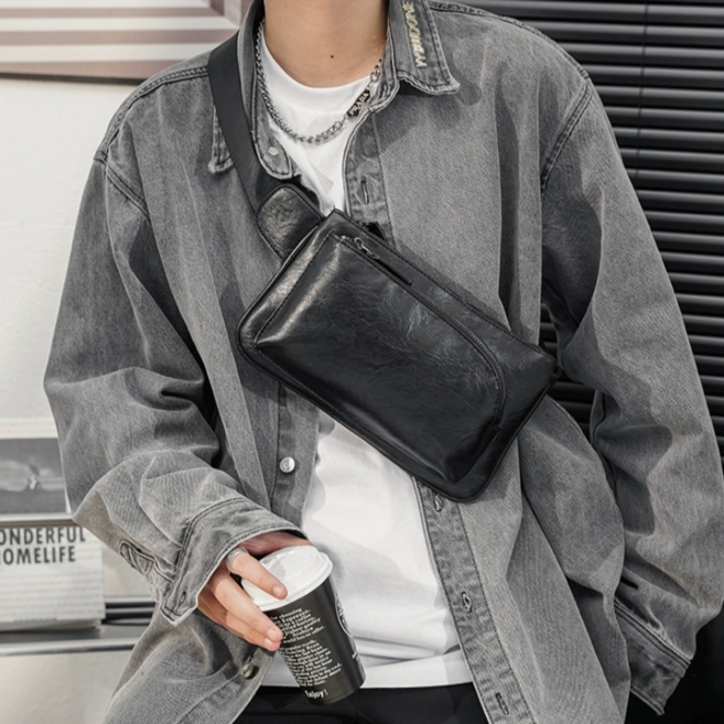 남성 프리미엄 크로스백 슬링백