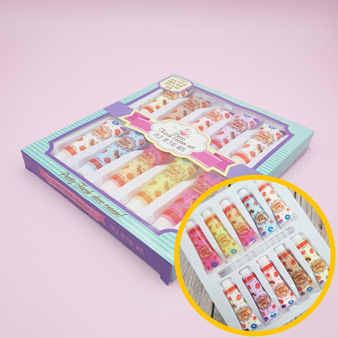 8000 데코 생크림 세트 12개입 1박스 - DIY 핸드폰 케이스 키트