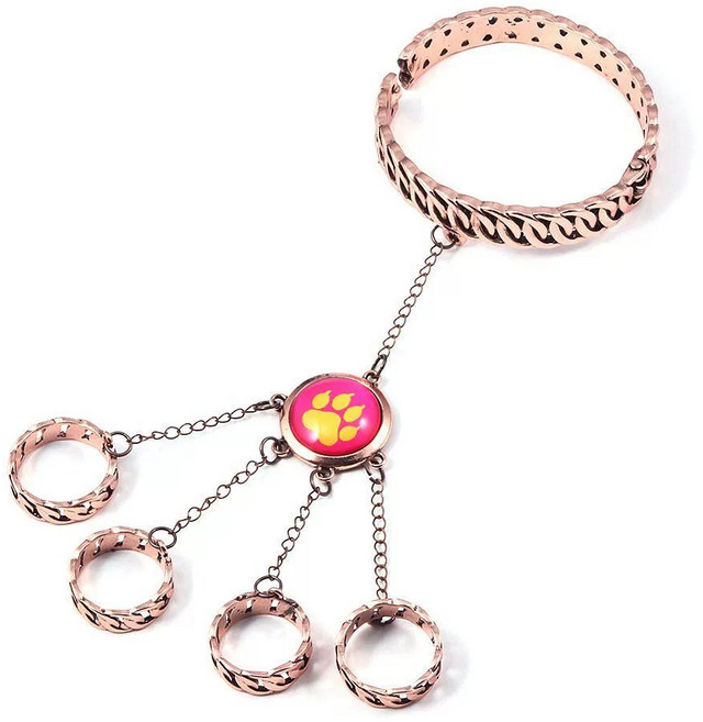 레이디버그 블랙캣 미라클 스톤 코스프레 목걸이 열쇠고리 귀걸이 장식, 무당벌레 소녀 고양이 발톱 네 손가락 체인 】, 1개