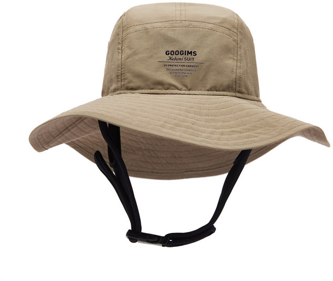 구김스 서핑모자 버킷햇 방수 벙거지 물놀이 수영장 챙넓은 자외선차단 남자 여자 아웃도어, S type, 베이지(BEIGE)