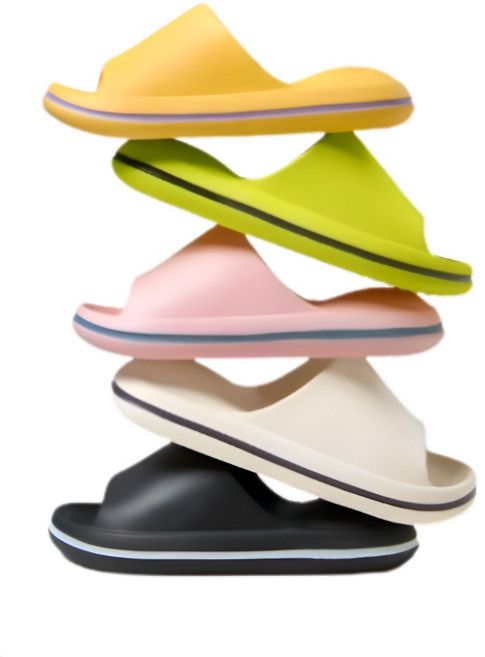 리라홈 쿠션 슬리퍼 사무실 실내화, 250, 레몬옐로우