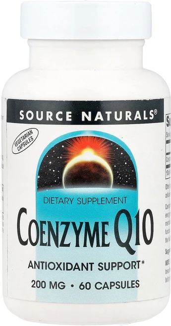 Source Naturals 소스내추럴스 코엔자임 Q10 200mg 60 캡슐 코큐텐 CoQ10 영양제, Source Naturals 소스내추럴스 코엔자임 Q1, 1개, 60정 - 쿠팡