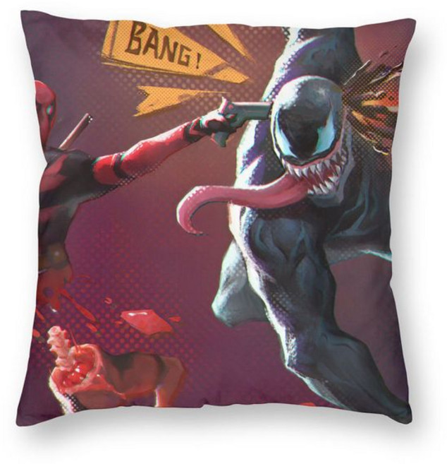 어벤져스 스파이더맨 아이언맨 마블 슈퍼 히어로 베놈 장식 베개 케이스 침대 커버, [03] 30x30cm, [07] 7