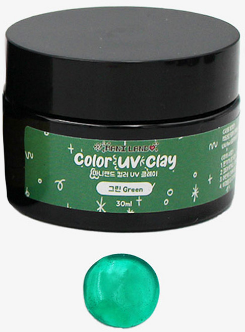 [마니랜드] 컬러 UV 클레이 30ml (8color), 1개, 그린