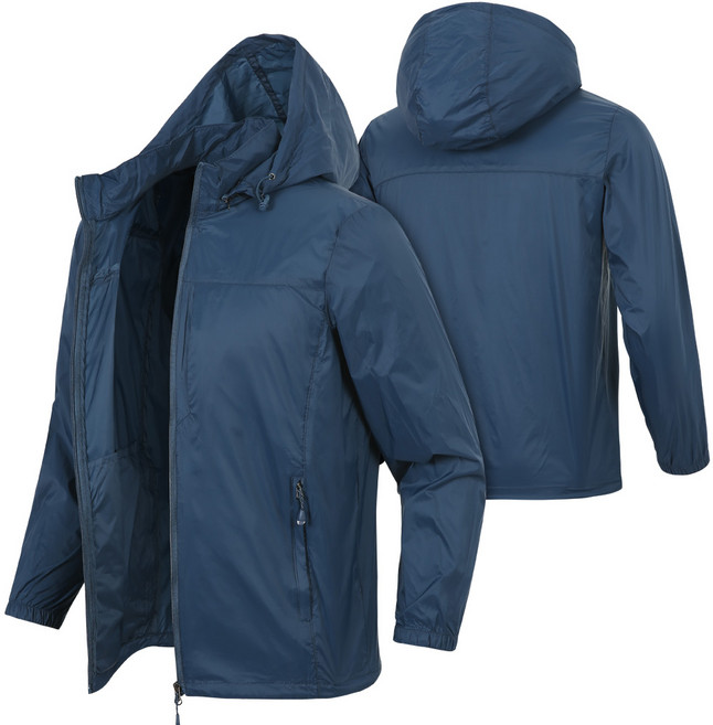 포커스코리안 봄 남자점퍼 후드집업 아웃도어 윈드 등산점퍼 PZ심플경량바람막이