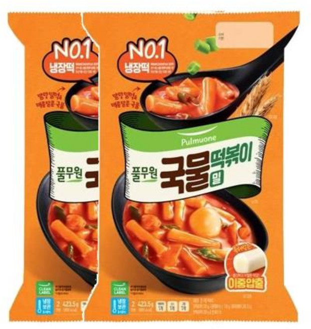 풀무원식품 밀 국물 떡볶이 2개 423.5g, 1개