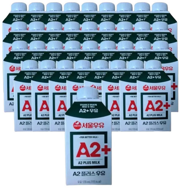 서울우유 A2+ 멸균우유 170ml x 36입 (2박스), 72개